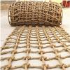 TZLGMDER Children's Climbing net Retro Hemp Mesh Rope Netting for Swing Hammock Balcony,Large Size Rope Netting for Playground Banister Jute Net Plant Support Netting(3m*3m) view 1