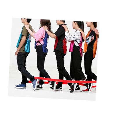 ABOOFAN 2pcs Yellow Limbs Training Game Straps for People Elastic Tie Rope for Outdoor Teamwork Activities for Parties and Family Fun