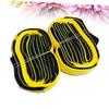 ABOOFAN 2pcs Yellow Limbs Training Game Straps for People Elastic Tie Rope for Outdoor Teamwork Activities for Parties and Family Fun view 2