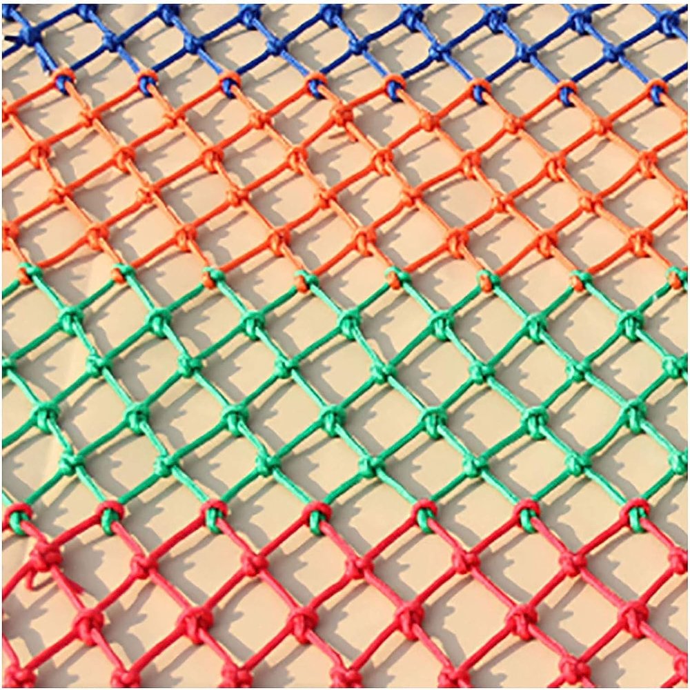 TZLGMDER Children's Climbing net Climbing Cargo Net for Kids Ninja Net Climbing Swingset for Jungle Gyms Playground Ribbon Net Obstacle Course Training Climbing Net(3m*4m)