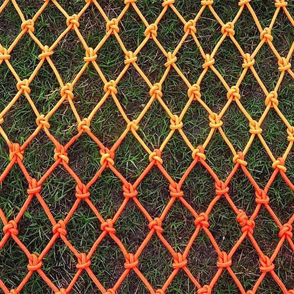TZLGMDER Children's Climbing net Outdoor Climbing Net Sisal Rope, Climbing Net, Colourful Decorative Mesh for Staircase Balcony Decoration(3 * 3m(9.9 * 9.9ft))