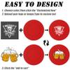 MANBATTLE 100 Custom Poker Chips, 37MM Bar Drink Token Chips Personalized Logo, Image or Text, Double Sided Full Color Print Custom Tokens for Bar, Party, Poker Games, Casino Night view 4