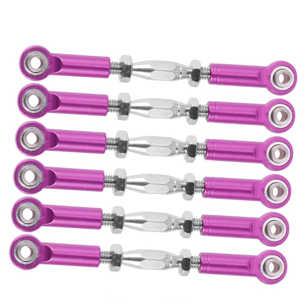 MOLUCKFU 6pcs Aluminum Turnbuckle Rod Linkage for Rc Trucks Heavy Duty Turnbuckle Tensioner Drift Rc Accessory Compatible Epxhsp Racing Hpi Easy Install