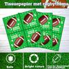 100 Pack Football Paper Napkins Disposable Football Party Napkins Football Rugby Napkins Set for Tailgate Party Decorations Football Birthday Party Supplies Football Theme Party Towel view 2