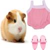 Tiny Shirt & Shoes for Hamster Cosplay Costume Cute Mini Shark Slipper for Small Animal Hedgehog Rat Ferret Party Play Photo Shot (Pink) view 1