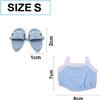Tiny Shirt & Shoes for Hamster Cosplay Costume Cute Mini Shark Slipper for Small Animal Hedgehog Rat Ferret Party Play Photo Shot (Pink) view 3