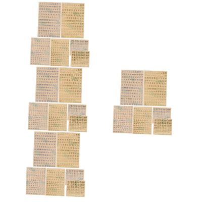 HAPINARY 48pcs Alphabet Number Stickers DIY Decals Peel Stick Numbers for Albums Boys and Girls Decor