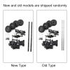 equlup RC Oil Tank Trailer Chassis, Simulation Oil Case Trailer Chassis Spare Tire Kit Metal Plastic Military Truck RC Car Spare Parts for 1:16 RC Car view 2