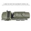 equlup RC Oil Tank Trailer Chassis, Simulation Oil Case Trailer Chassis Spare Tire Kit Metal Plastic Military Truck RC Car Spare Parts for 1:16 RC Car view 3
