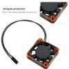 Gavigain RC Motor Fan, 40mm RC Motor Cooling Fans High Speed Aluminum RC Car Motor Cooling Fan for Brushless Car (Black Orange) view 2