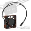 Gavigain RC Motor Fan, 40mm RC Motor Cooling Fans High Speed Aluminum RC Car Motor Cooling Fan for Brushless Car (Black Orange) view 3