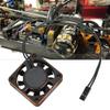 Gavigain RC Motor Fan, 40mm RC Motor Cooling Fans High Speed Aluminum RC Car Motor Cooling Fan for Brushless Car (Black Orange) view 4