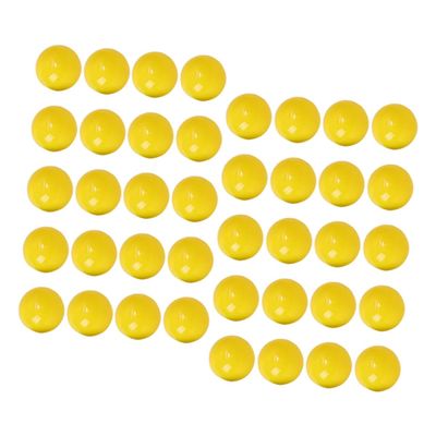Unomor 50pcs Fillable Raffle Game Balls Yellow Lottery Drawing Balls Party Supplies for Home Decorations