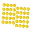 Unomor 50pcs Fillable Raffle Game Balls Yellow Lottery Drawing Balls Party Supplies for Home Decorations view 1