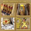Ancient Egyptian Temple Architecture Building Blocks Set for Adult, Educational Building Set Toy for History Enthusiasts, Includes Statues and Hieroglyphics, Ideal Gift for Collectors and Kid Aged 12+ view 3