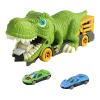 Dinosaur Transport Vehicle Set with Mini Birthday Celebration, 2 Small Cars view 1