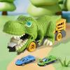 Dinosaur Transport Vehicle Set with Mini Birthday Celebration, 2 Small Cars view 3