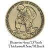 The Task Ahead Military Challenge Coin Prayer Collector's Medallion Coin (Pack of 3) view 2