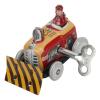 Small Pushdozer Nostalgic Toy, Vintage Tin Wind Up Toy Retro Collectible Iron Enthusiasts, Adult Nostalgic Iron view 1