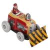 Small Pushdozer Nostalgic Toy, Vintage Tin Wind Up Toy Retro Collectible Iron Enthusiasts, Adult Nostalgic Iron view 2