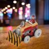 Small Pushdozer Nostalgic Toy, Vintage Tin Wind Up Toy Retro Collectible Iron Enthusiasts, Adult Nostalgic Iron view 4
