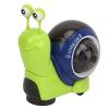 Crawling Snail Baby Toy, Cute Plastic Shaking Head Walking Tummy Time Snail Toy with Music Light (Green view 1