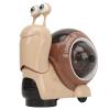 Crawling Snail Baby Toy, Cute Plastic Shaking Head Walking Tummy Time Snail Toy with Music Light (Brown view 1