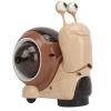 Crawling Snail Baby Toy, Cute Plastic Shaking Head Walking Tummy Time Snail Toy with Music Light (Brown view 2