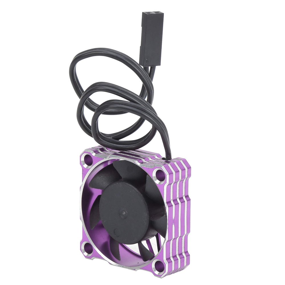 Cooling Fan, Cooling Fan for RC Car Small Size and Light Weight, Good Heat Dissipation and Fast Cooling with 16000 RPM and Cooling Speed (Purple)