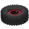 1.9in RC Wheel, Great Workmanship Shock Absorption 4Pcs RC Racing Tires Strong Grip for RC Racing for RC Car (Red) view 2