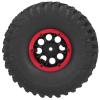 1.9in RC Wheel, Great Workmanship Shock Absorption 4Pcs RC Racing Tires Strong Grip for RC Racing for RC Car (Red) view 3