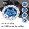1/10 Brake Disc, RC Brake Disc 4PCS Practical for Climbing Car for 1/10 Remote Control Car for RC Car for SUV (Dark Blue) view 3