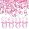 100 Pcs Acrylic Pacifiers: Mini Cute Shower Pacifiers Necklace Bulk Party Favors Charm Pacifiers for Shower Favors Decoration view 1