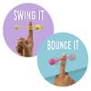 Simba 105952679 Bounzyball Double Pack, 3 Assorted Designs, Only One Item Delivered, Rubber Trickball with Rubber Cord and Finger Loop, Diameter: 2.5 cm, from 5 Years view 4
