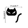 2pcs Light Switch Decals Black Big Head Cat Pet Animal Pattern Wall Door Sticker Decor Art Mural Baby Nursery Room view 2