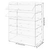 5 Tier Clear Cupcake Case,Countertop Bakery Display Case,Acrylic Display Case Dessert Acrylic Display Shelf,Cookie Display Cabinet Plastic Case for Models,Makeup,Figurines view 2