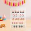 5 Tier Clear Cupcake Case,Countertop Bakery Display Case,Acrylic Display Case Dessert Acrylic Display Shelf,Cookie Display Cabinet Plastic Case for Models,Makeup,Figurines view 3