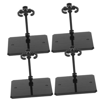TOBBOMEY 4pcs Doll Model Display Stands Wear-resistant Action Figure Support Holders for Organizing and Showcasing Collectibles Compatible with Various Dolls and Figures