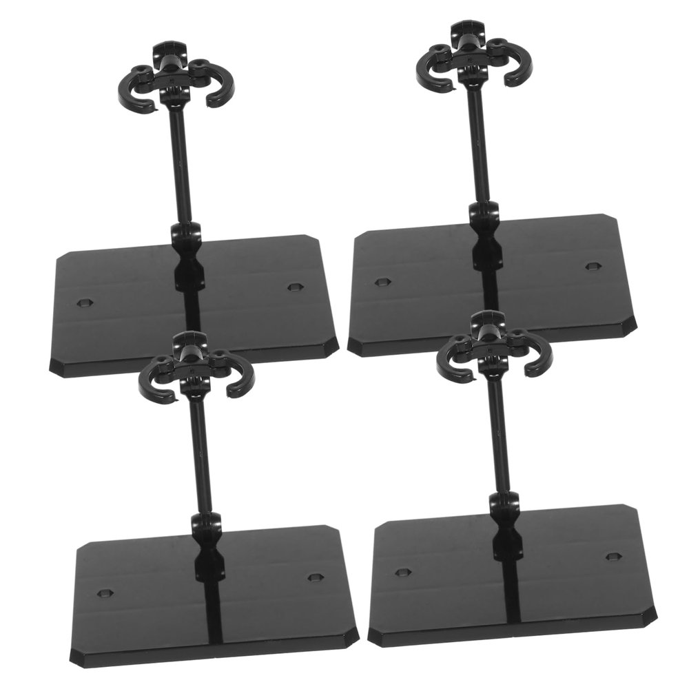 TOBBOMEY 4pcs Doll Model Display Stands Wear-resistant Action Figure Support Holders for Organizing and Showcasing Collectibles Compatible with Various Dolls and Figures