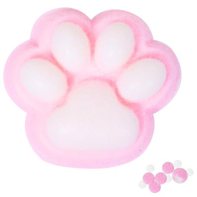 1pcs Pink Squishy Cat Paw Squishy Toy,5 Inches Big FuFu cat Squeeze Paw,Cute Soft Squeeze Fidget Toys Squeeze Toys for Stress Relief Pinch Family Toys Gifts for Kids Adults
