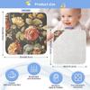 FLildon Muslin Baby Bath Towel 35" x 35" Absorbent Soft Cotton Baby Hooded Towels for Boys Girls, Vintage Blooming Flowers view 4