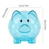 Cute Piggy Bank Toy, Kids Money Bank Personalized Piggy Bank for Kids Unbreakable Piggy Bank Girls Boys Fun Furniture Ornament to Train Children in Saving and Managing Money (Blue) view 2