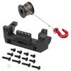 25T Steering Gear Servo Winch Wheel & CNC Aluminum Front Bumper Mount Servo Winch Mount Bracket view 1