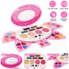 Kids Makeup Kit for Girl,Real Make Up Set,Fold Out Makeup Palette with Mirror, Non-Toxic Makeup Kit for Toddler Kid Children Princess,Christmas Birthday Gift Toys for Girl 3 4 5 6 7 8 Year Old view 4