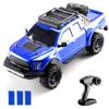 Dodoore RC Cars High Speed Remote Control Car for Adults, 1:16 Scales 4WD Off Road RC Monster Truck, 2.4GHz All Terrains RC Trucks with LED Lights and 3 Rechargeable Batteries (Blue) view 1