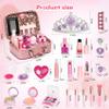 Kids Washable Makeup Girls Toys,Real Little Girl Make up Sets,Toddler Makeup Kit for Kid Children Princess Christmas Birthday Gifts Toys for 5 6 7 8 9 10 Year Old Girls view 4