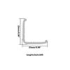 Aluminum Alloy Corner Guards,ULIFESTAR Heavy Duty Wall Corner Right Angle Trim,Matte Black Baseboard Corner Protectors,1PC Metal Door Frame Protective Strip for Wall (25*25mm*2m/0.98*0.98"*6.56ft) view 2