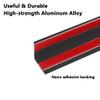 Aluminum Alloy Corner Guards,ULIFESTAR Heavy Duty Wall Corner Right Angle Trim,Matte Black Baseboard Corner Protectors,1PC Metal Door Frame Protective Strip for Wall (25*25mm*2m/0.98*0.98"*6.56ft) view 3
