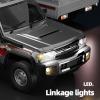 Hylukon 1:14 Scale RC Crawlers, 2.4GHz 15 km/h Remote Control Pickup Truck with LED Linkage Lights, Rechargeable Hobby RC Car Gift for Adults view 4