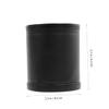FOYTOKI Leather Mute Dice Cup Set for Adults PU Leather Gaming Accessory with 5 PVC Dice for Home and Outdoor Use view 3